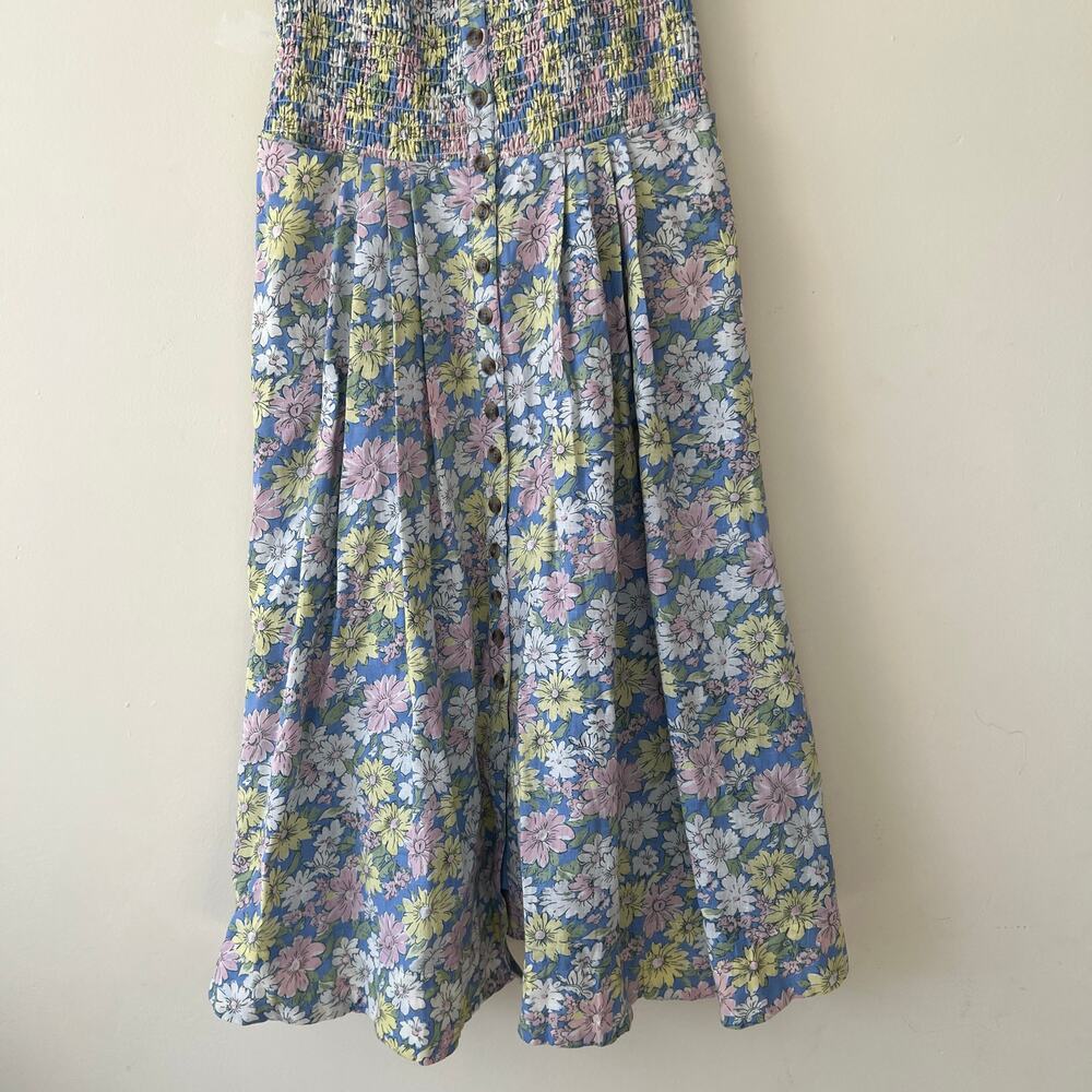 Free People Women's Lewis Maxi Dress Pastel Combo Multicolor Size L NWT - Picture 9 of 10